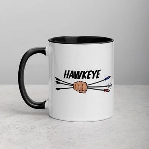 Hawkeye Mug with Color Inside, 11 oz